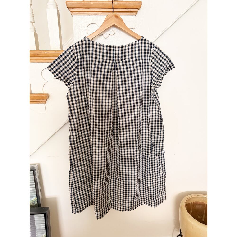 Wendy Trendy Made in Italy Gingham Dress Black White Check Pocket Dress Medium - Picture 7 of 8